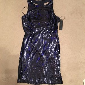 Lulu’s navy sequin dress